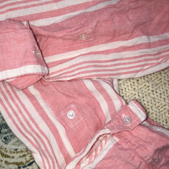 D&Co. large pink linen & flax top - Picture 6 of 7
